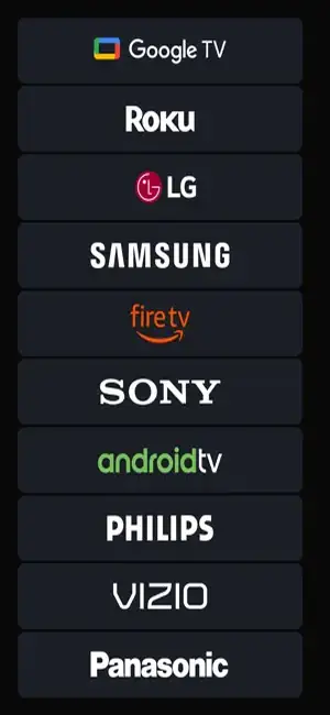 KRAFTWERK 9 Universal TV Remote App Store screenshot listing supported TV brand logos