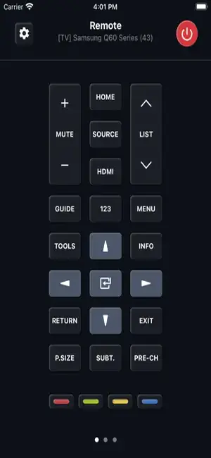 KRAFTWERK 9 Universal TV Remote App Store screenshot, an unedited capture of the remote screen
