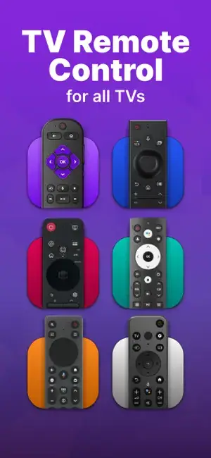 SEAMOBI Universal TV Remote Control App Store screenshot showing physical remotes