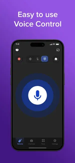 To Ngoc Mai TV Remote and Universal Control App Store screenshot of the voice control screen